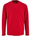 02074 SOL'S Imperial Long Sleeve T-Shirt Red colour image